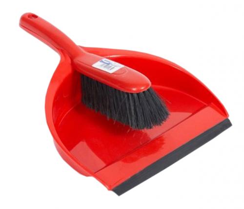 Dustpan & Brush Set Soft - R/B/Y/G
